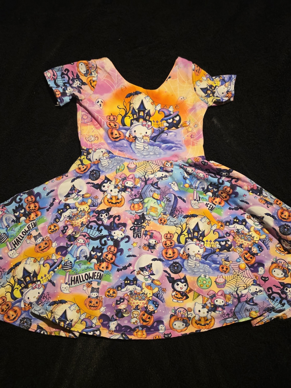 Hello Kitty Girls Halloween Twirl Dress